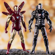 中动钢铁侠战争机器红黑色，正版漫威复仇者，联盟手办模型蜘蛛侠玩具