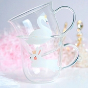 Tuuli春天系列耐热耐高温创意水杯zakka日式男女早餐牛奶玻璃杯