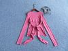 欧洲站意大利制TWIN-SET纯正粉红色后系带造型设计款女人味针织衫