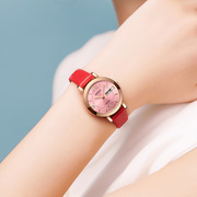 抖音网红同款时尚女士手表，全自动非机械金属，带女表夜光防水双日历