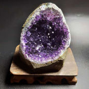 禾魅天然紫水晶原石乌拉圭紫晶簇，紫晶洞聚宝盆，摆件紫水晶洞1000g