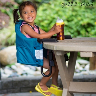 Guzzie+Guss婴儿宝宝儿童餐椅便携式外出吃饭可折叠轻便简易座椅