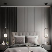 高档鹿屋 全铜床头小吊灯现代简约轻奢主卧室长线个性创意北欧极
