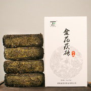 黑茶湖南安化正宗安华，黑茶叶陈年，手筑金花茯砖茶天尖料1000g