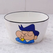 卡通动漫造型陶瓷碗，可爱印花米饭碗，家用创意早餐碗汤碗面碗餐具