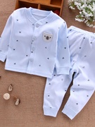3-9个月一岁宝宝婴儿秋衣套装纯棉a类婴幼儿秋衣秋裤分体两件套