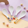 hellokitty陶瓷勺子创意可爱喝汤匙调羹家用餐具，儿童小饭勺甜品勺