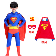 超人衣服男童成人套装COSPLAY 紧身连体衣宝宝装儿童服装演出服装