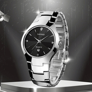 瑞士劳思琪品牌钨钢手表男学生时尚魅力防水日历腕表