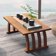 中式飘窗小茶几榻榻米简约窗台阳台楠竹茶桌矮桌地毯小型桌子