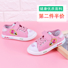 广迪童鞋女童帆布鞋2024年秋季儿童板鞋透气中童幼儿园室内鞋