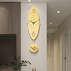 钟表挂钟客厅时尚创意简约高档免打孔轻奢时钟艺术现代大气铜挂表