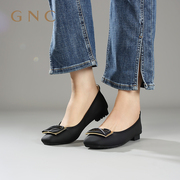 gnc蛋卷鞋女真皮商场，同款秋季超舒软，平底单鞋软底平跟鞋