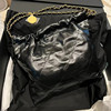 包包2022小香风购物袋慵懒风流浪包22bag菱格链条女包垃圾袋