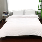 旅店床上用品四件套纯色被罩单色客栈，纯黑色床单被套三件套秋冬款