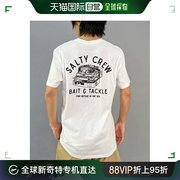 日本直邮saltycrew男女同款，us尺码背面印花短袖，t恤休闲海洋风格