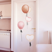 浪漫温馨浅色系气球墙贴纸卧室床头墙壁装饰品宿舍寝室少女心贴画