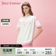 juicycouture橘滋2024甜蜜心愿印花手工，喷印阔版女式t恤