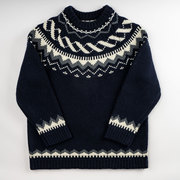 费尔岛民族风毛衣 100%澳洲羊仔毛 英式vintage复古重磅毛衣