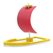 手工风帆船(软)diy科技小制作儿童学生，手工拼装小帆船模型材料包