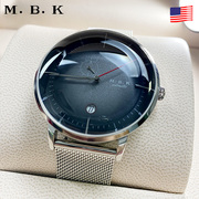 欧美进口mbk手表，男全自动机械表防水超薄男表简约3d凸面潮流mbk