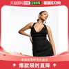 香港直邮潮奢asos女士，设计挂脖v领迷你连衣裙(黑色)