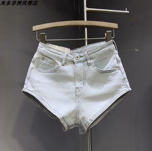 性感欧美ins舞蹈倒三角短裤牛仔热裤女Jeans Dance Hot Pants