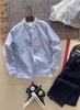 130-180码~不输商场品质的小衬衣。 中大童 男童文艺范长袖衬衫