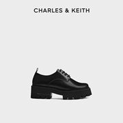 charles&keith春夏，女鞋ck1-70920139厚底英伦，风乐福鞋单鞋