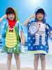 儿童浴巾可爱卡通斗篷披风吸水速干沙滩游泳毛巾宝宝可穿连帽浴袍