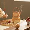 围炉煮茶炉龙猫电陶炉家用智能，静音煮茶器陶瓷，提梁煮茶壶茶炉整套