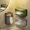 浦司纸巾盒卫生间壁挂式洗脸巾，收纳盒厕所厨房，抽纸盒卷纸架卫生纸