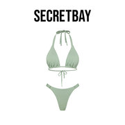 SECRETBAY Phang Nga Bay系列抽皱三角杯分体式比基尼泳衣SX82423
