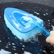 洗车用海绵块擦车大块海面绵刷车强力吸水高密度棉汽车专用带手柄