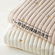 A类抗菌夹棉床笠单件床罩席梦思床垫保护罩防滑床套罩全包床单夏