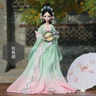 换装娃娃30厘米芭古代风仙女礼物礼盒，女孩汉服比公主儿童公仔人偶