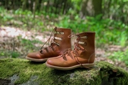 捷克boots∞手作精美复古中世纪棕色真皮系带，镂空罗马靴(罗马靴)凉鞋