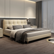 卡得利布艺储物床，现代简约主卧1.51.8米双人床，意式轻奢软包云朵床