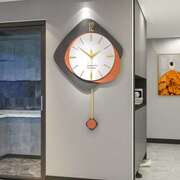 新钟表(新钟表)挂钟客厅简约现代家居装饰创意挂表欧式轻奢时钟免打孔钟表