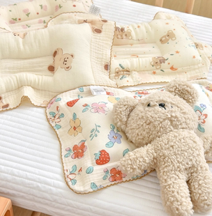 宝宝小枕头婴儿定型枕新生0到6个月以上纱布透气防偏头纠正头型枕