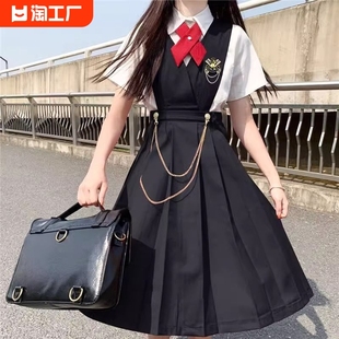 护奶裙jk制服百褶裙正版日系学生班服学院，风连衣裙女套装长款春秋