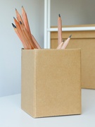 圣保纸质笔筒铅笔收纳创意办公用品笔桶学生桌面文具杂物收纳盒