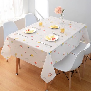 桌布防水防油免洗pvc餐桌垫书桌ins学生北欧长方形，家用茶几布布艺(布布艺)