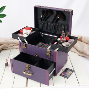 纹绣工具箱高档便携跟妆彩妆师专业化妆箱大容量手提美甲收纳箱子