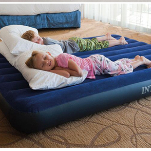intex单双人(单双人，)儿童充气床垫家用户外便携气垫床，折叠加厚加大旅行床