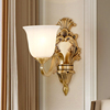 美式壁灯床头灯卧室客厅高级感墙灯全铜法式复古楼梯，灯欧式墙壁灯