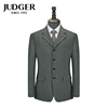 JUDGER/庄吉西装男纯羊毛西服套装上衣宽松大码商务便西外套