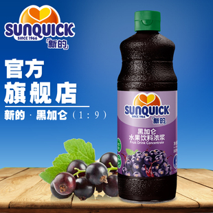 直营sunquick新的浓缩黑加仑汁840ml鸡尾酒辅料果汁