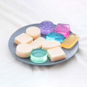 爱皂坊 单孔圆形方形四叶草饼干字母食品级软硅胶手工皂模具