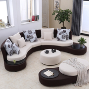 创意弧形可拆洗布艺沙发现代b客厅组合时尚沙发半圆形小户型